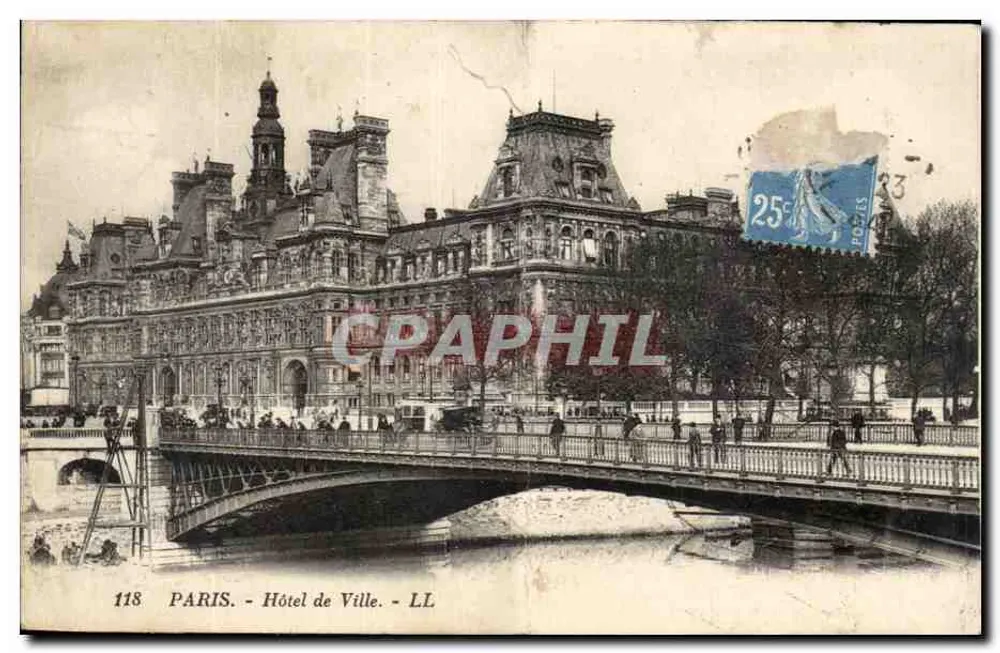 PARIS - Hotel de Ville - LL - 118 - Frente