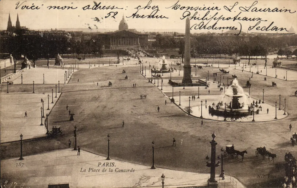 Place de la Concorde — Paris — ND Phot, n° 387 - Frente