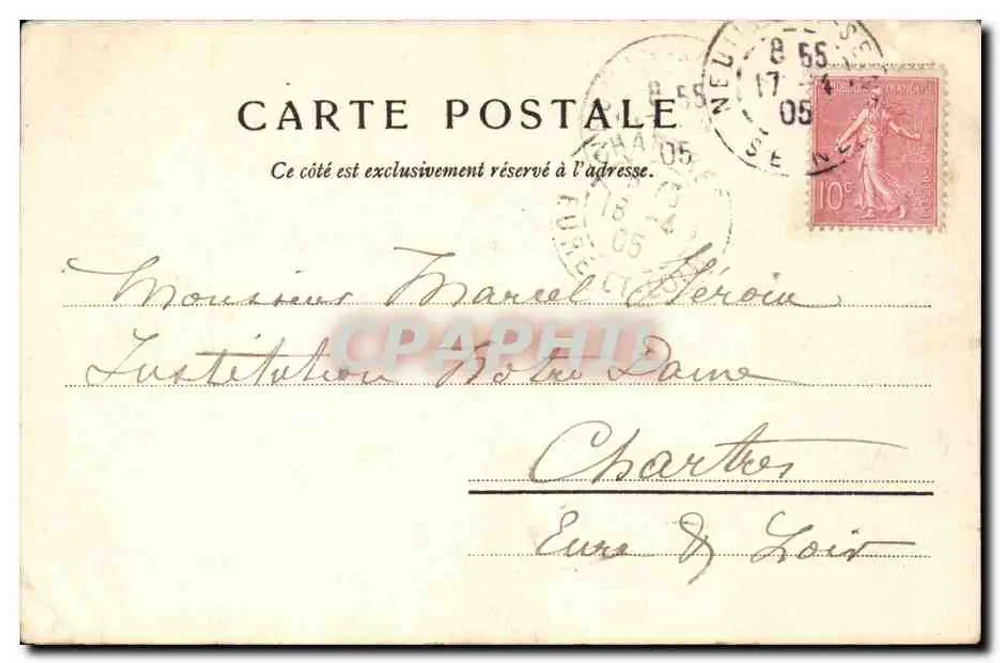 Paris — Igreja de São Vicente de Paulo — Edição Louis Burgy, n° 503r - Verso