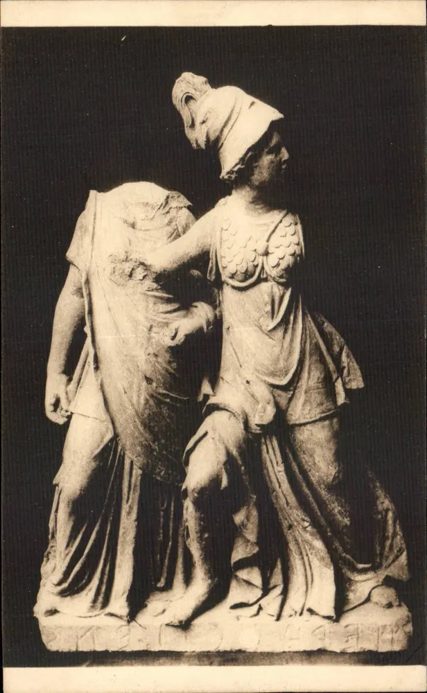 Minerva und Diana — Terrakotta-Gruppe — Fratelli Alinari, Florenz - Vorderseite