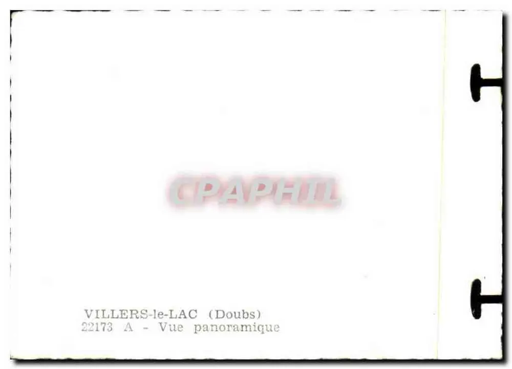 Villers-le-Lac — Vue panoramique — 22173 A - Verso