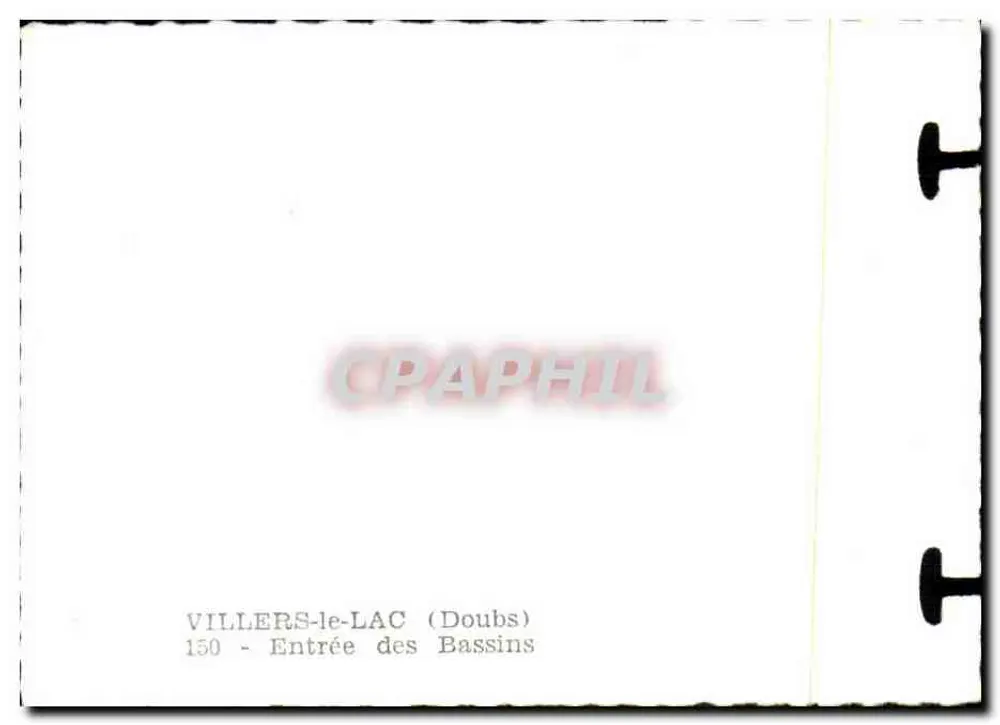 Villers-le-Lac — Eingang zu den Bassins — 150 - Rückseite