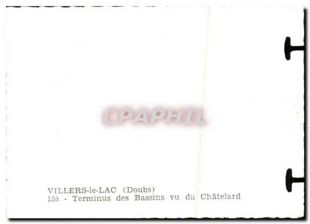 Villers-le-Lac (Doubs) — Ansicht des Endpunkts der Bassins von Châtelard — 155 - Rückseite