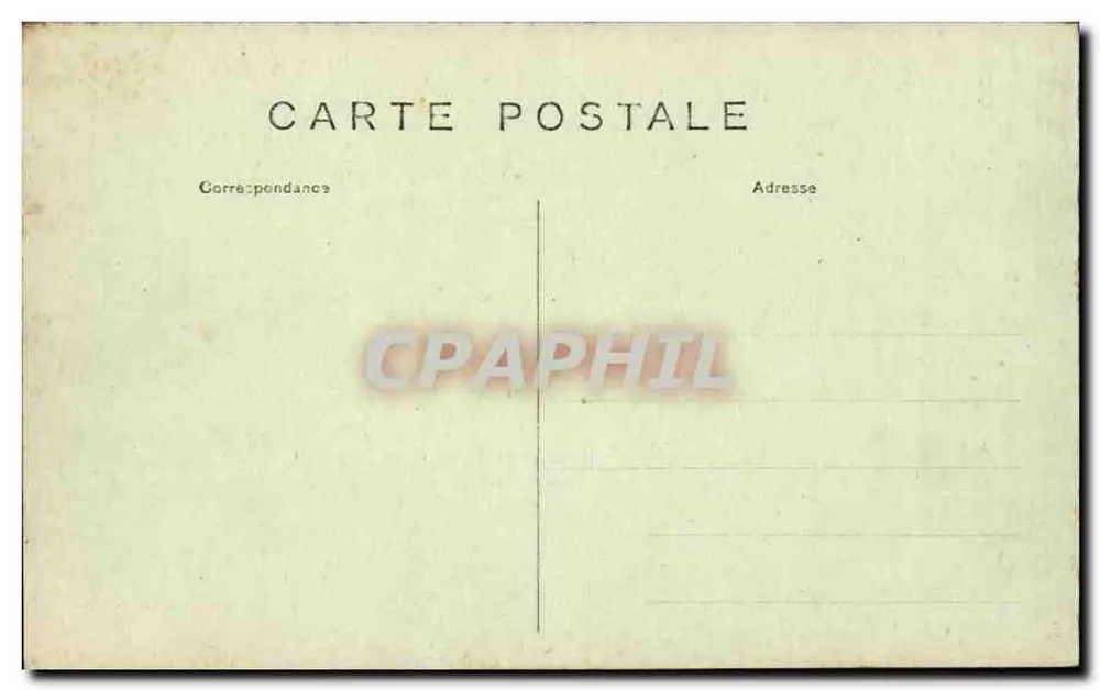 PARIS — O Hotel de Ville — Town Hall - Verso