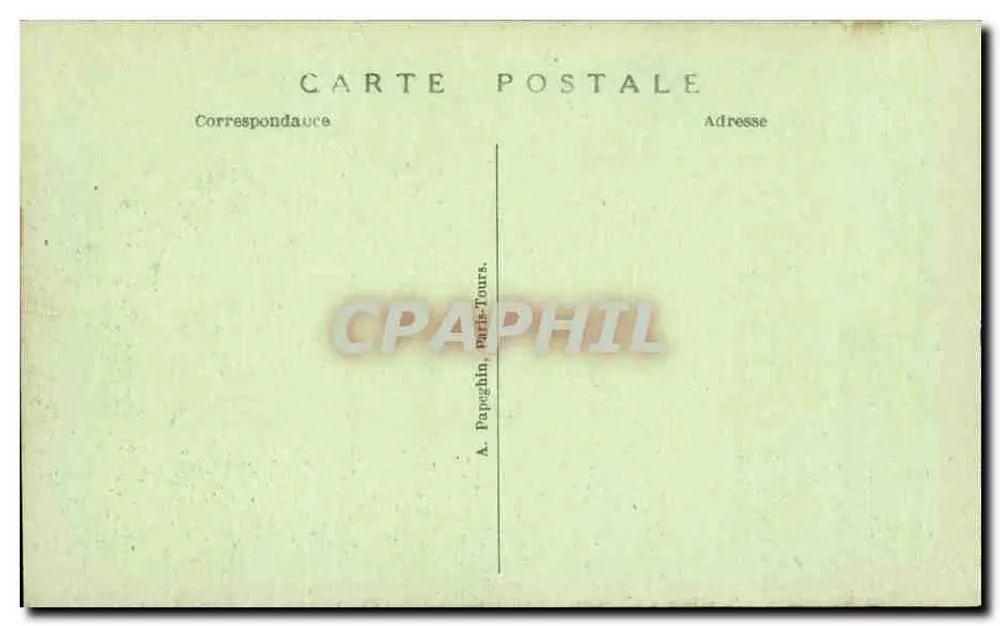 Paris — Torre Saint Jacques — A. Papeghin, Paris-Tours - Verso