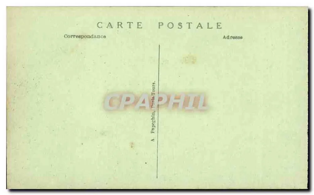 Place de la Concorde — Die Fontänen und der Obelisk — A.P. - Rückseite