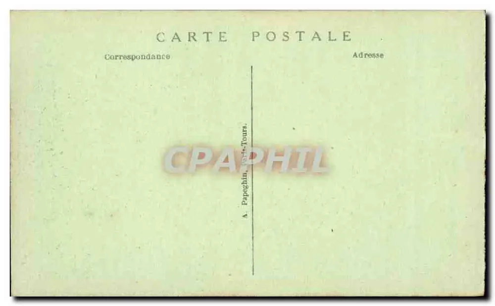 Place de la Bastille und Säule vom 17. Juli — Paris — A. Papeghin, Tours - Rückseite