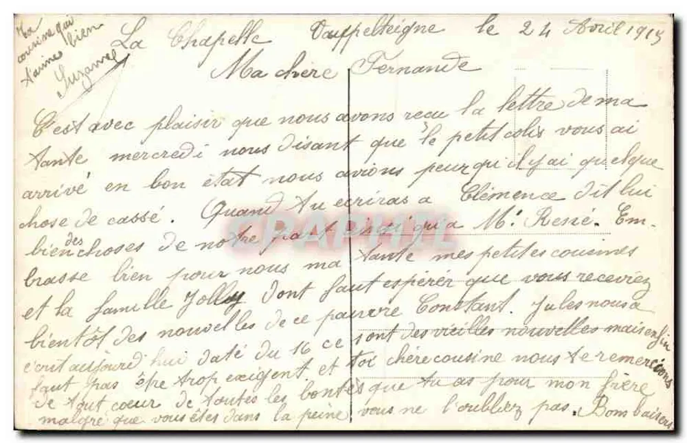 Femme en robe fleurie — Bons Baisers — Gorianon, n° 510 - Verso