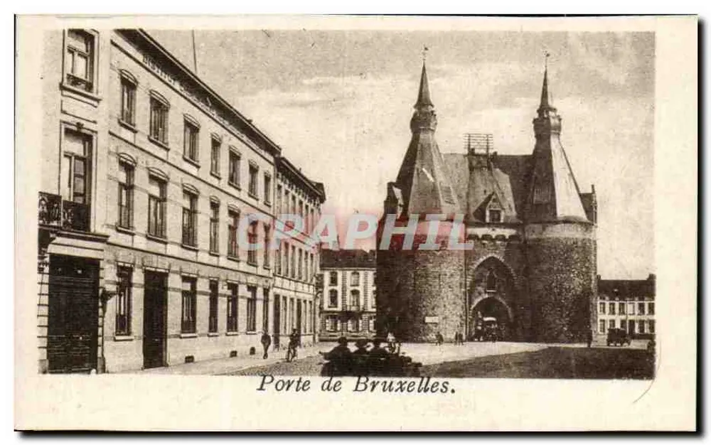 Porta de Bruxelas — Bruxelas — editor desconhecido, número de série não visível - Frente