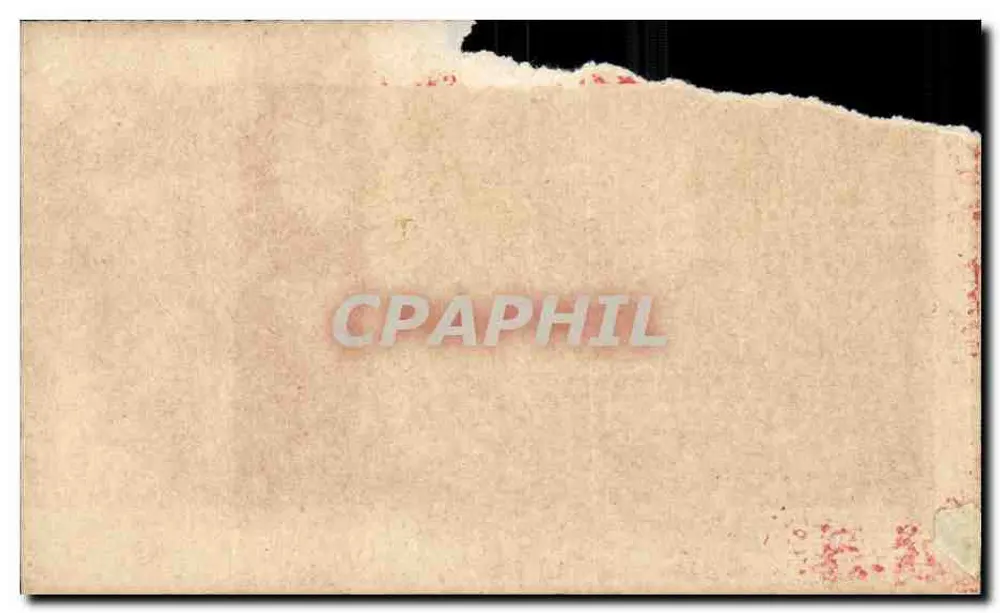 Vista geral — vista panorâmica de uma cidade com castelo em colina — editor não identificado - Verso