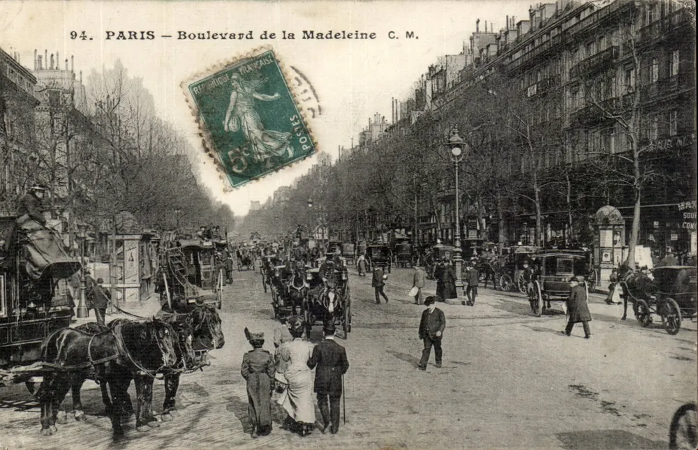 Paris — Boulevard de la Madeleine — C.M. - Vorderseite