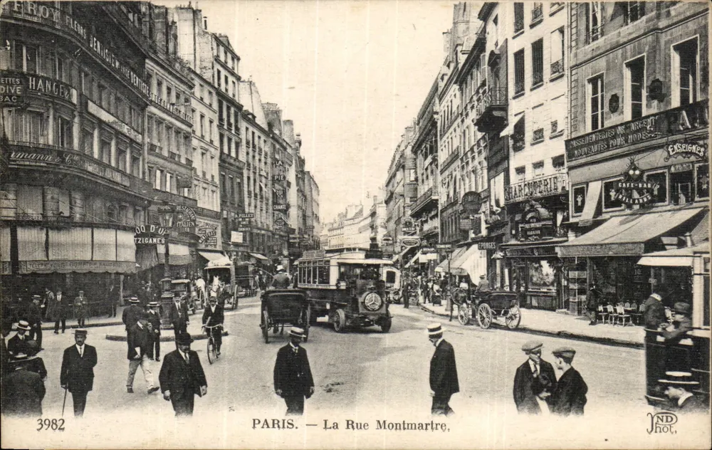 Paris — A Rue Montmartre — JNDhot, n°3982 - Frente