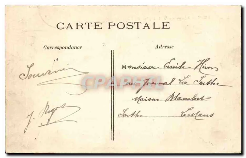 Paris – O Arco do Triunfo da Estrela — C.M. n°355 - Verso