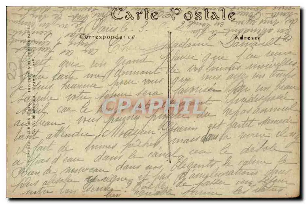 PARIS — La Place Saint-Michel und Notre-Dame — JNDhot, n°20 - Rückseite