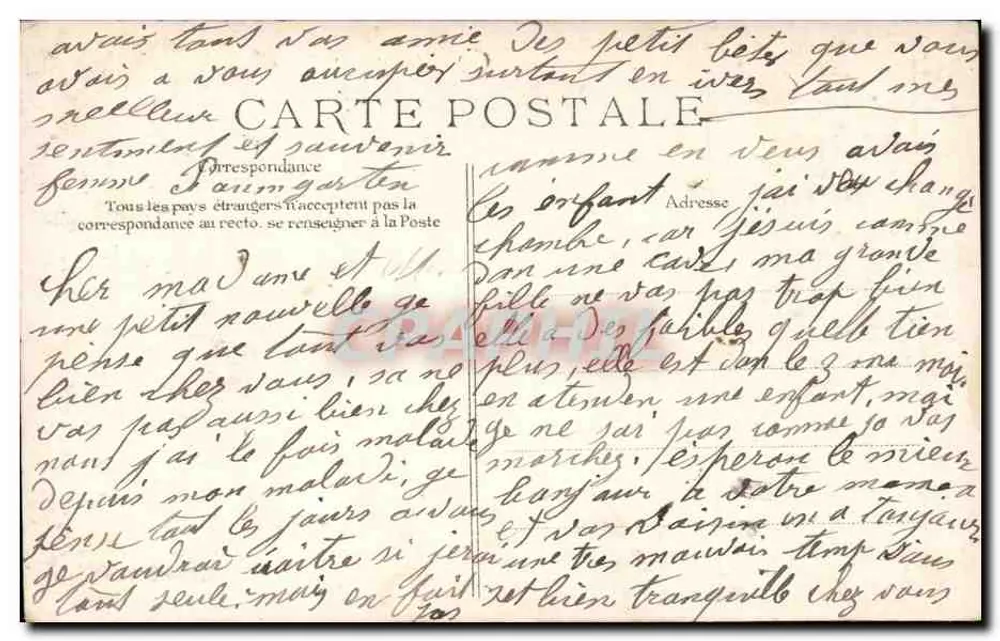 Porte Bonnel von Paris — Vier Ansichten von Paris auf einem Kleeblatt — Verlag E.L.D. - Rückseite