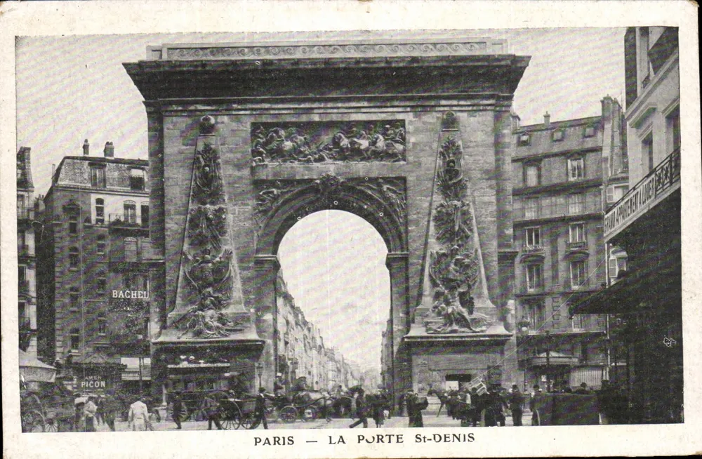 Paris — A Porta Saint-Denis — editor não identificado - Frente