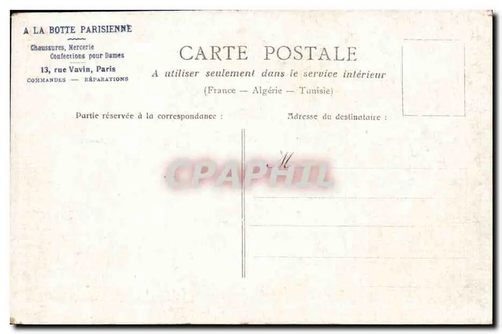 Paris — A Porta Saint-Denis — editor não identificado - Verso
