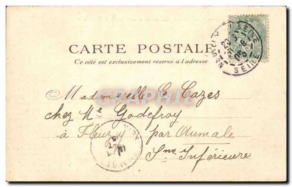Paris — Das Collège de France — P.P.C. Paris - Rückseite