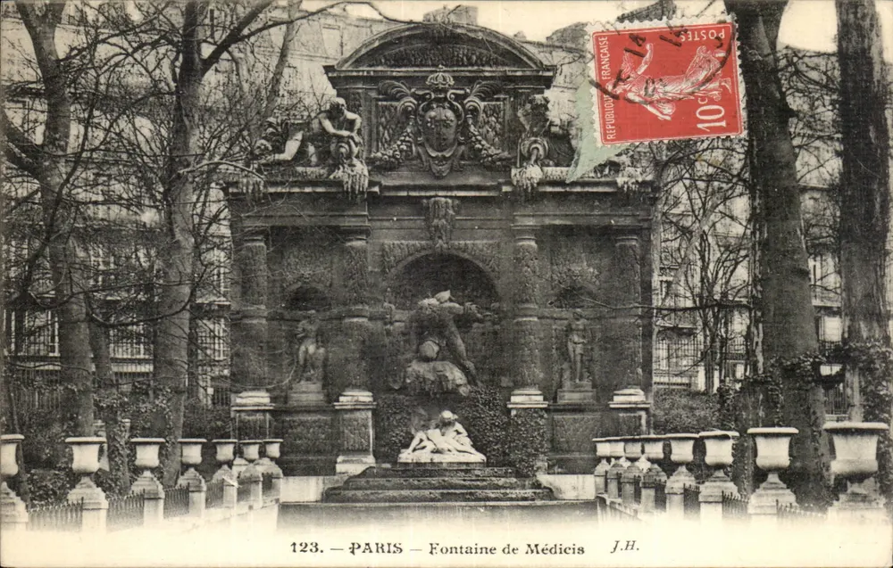 Paris — Fontaine de Médicis — J.H. n°123 - Frente
