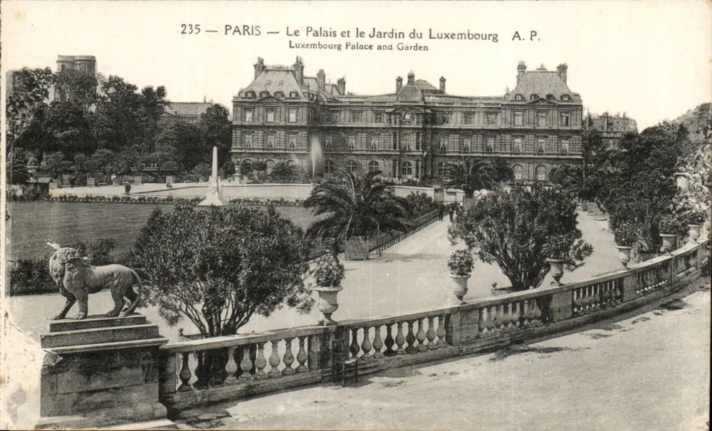 Paris — Das Palais und der Garten des Luxembourg — A.P. 235 - Vorderseite