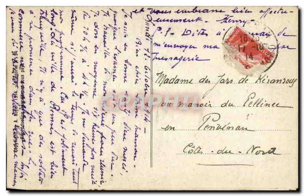 पात्रिय के लिए — मारियन की चित्रकला जिसके पंख हैं और जिसके ऊपर घोड़ों द्वारा खींचा गया चारा है — डी. मॉंटिबेली - पीछे