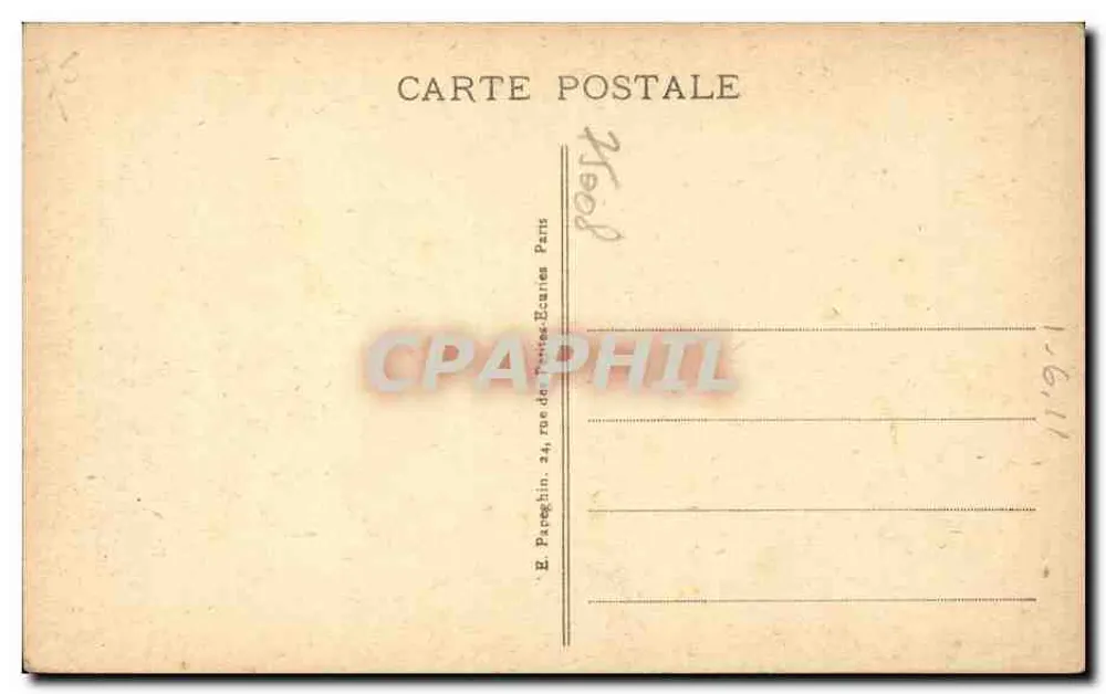 Paris - O Grande Palácio - A.P. - Verso