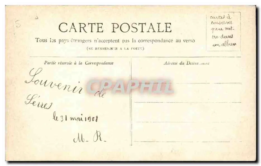 PARIS — O Pequeno Palácio — Collon P.J. - Verso