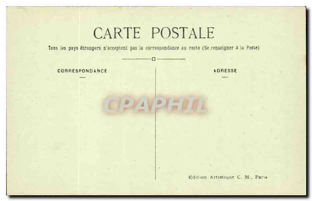 Paris (10º arrondissement) — A Estação do Norte — C.M. n° 557 - Verso