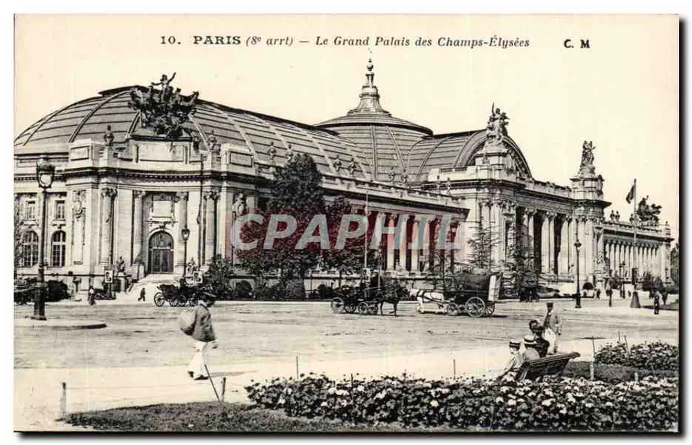 Paris (8º arrondissement) — O Grande Palácio dos Campos Elísios — C. M. - Frente