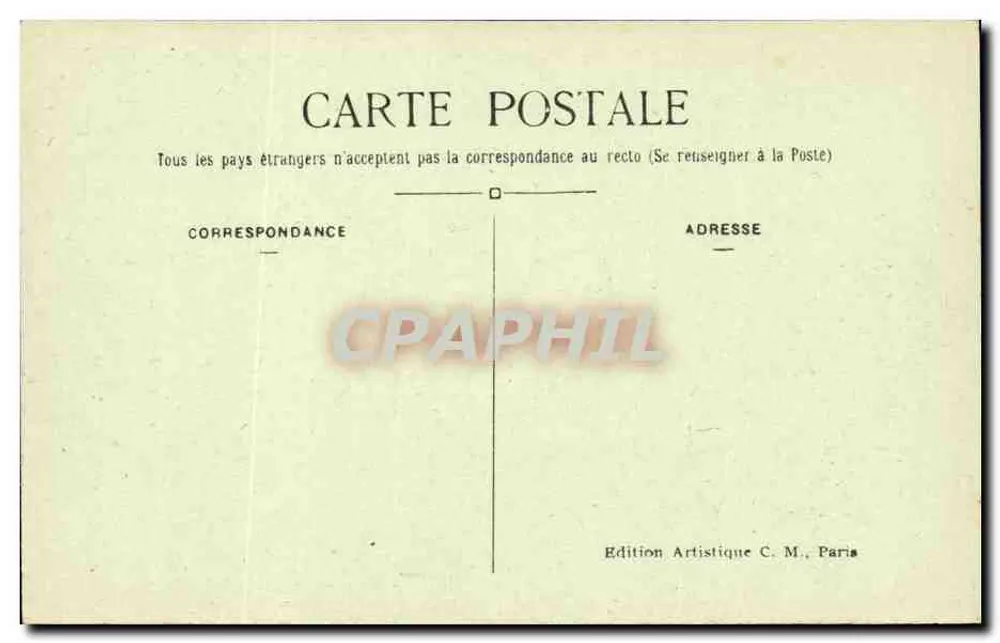 Paris (8º arrondissement) — O Grande Palácio dos Campos Elísios — C. M. - Verso