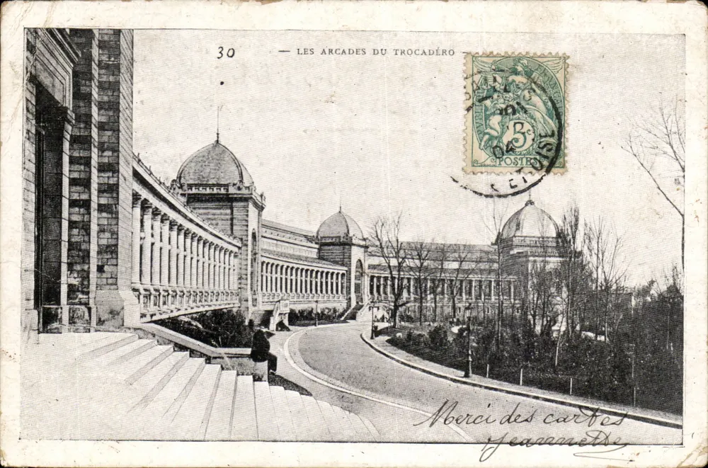 As Arcadas do Trocadéro — Paris — editor 'Merci des cartes' n°30 - Frente