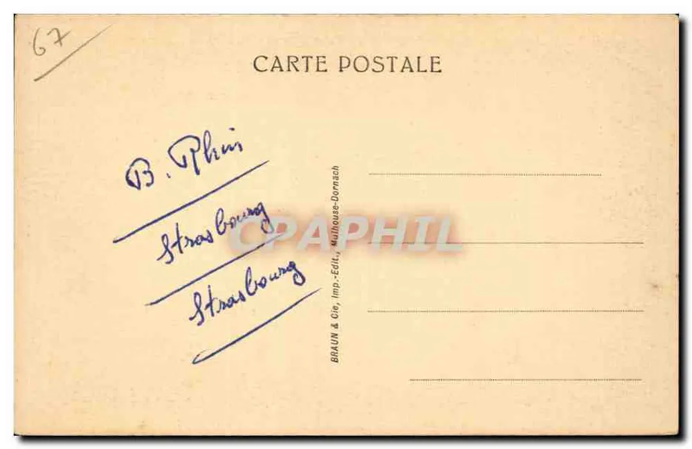 Strasbourg — Portal da Catedral — Braun & Cie, Mulhouse-Dornach, n° 80 - Verso