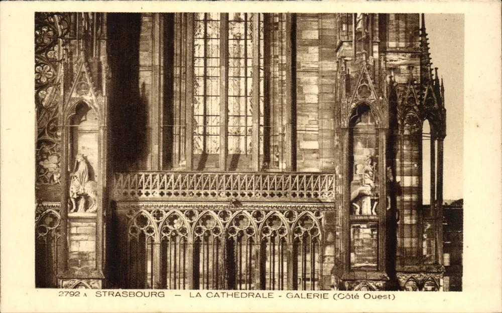 Straßburg — Die Kathedrale — Galerie (Westseite) — Brain & Cie, Lipp, Edm. & Cie, Dernach - Vorderseite