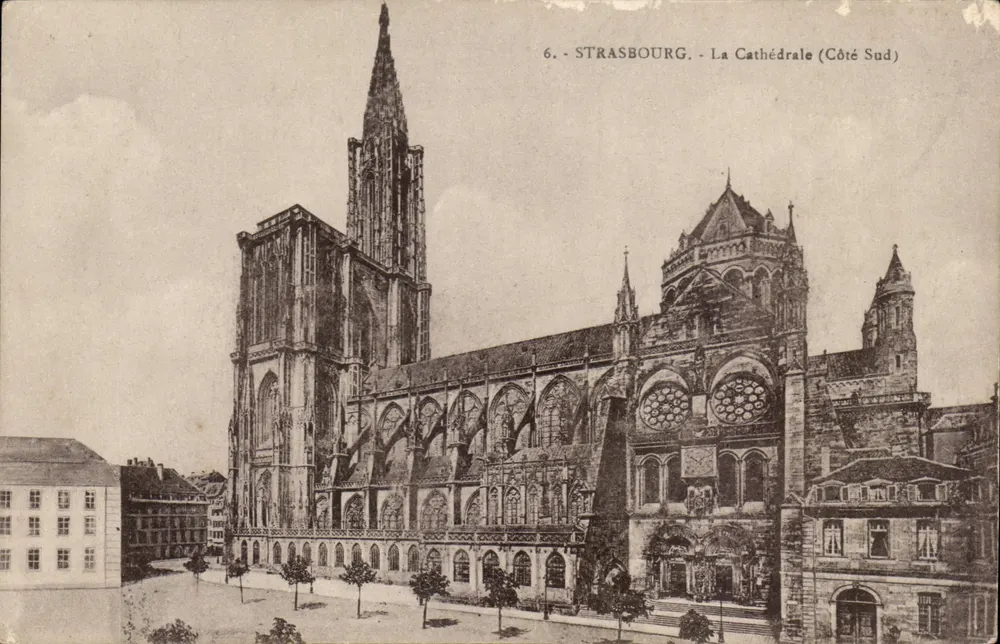 Estrasburgo - A Catedral (Lado Sul) — editor Ch. Berberet, n°6 - Frente