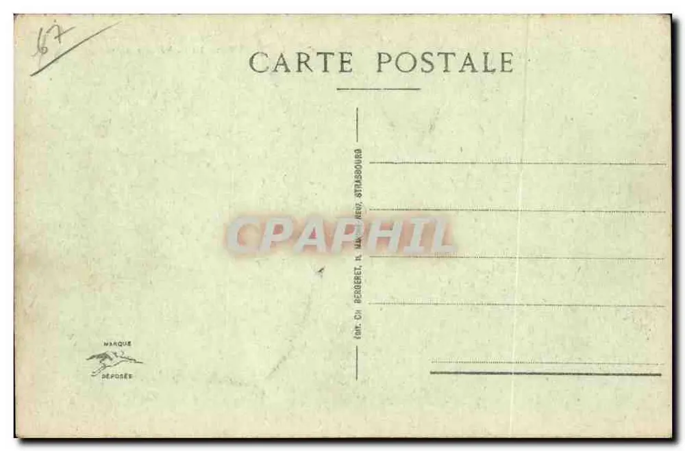 Estrasburgo - A Catedral (Lado Sul) — editor Ch. Berberet, n°6 - Verso