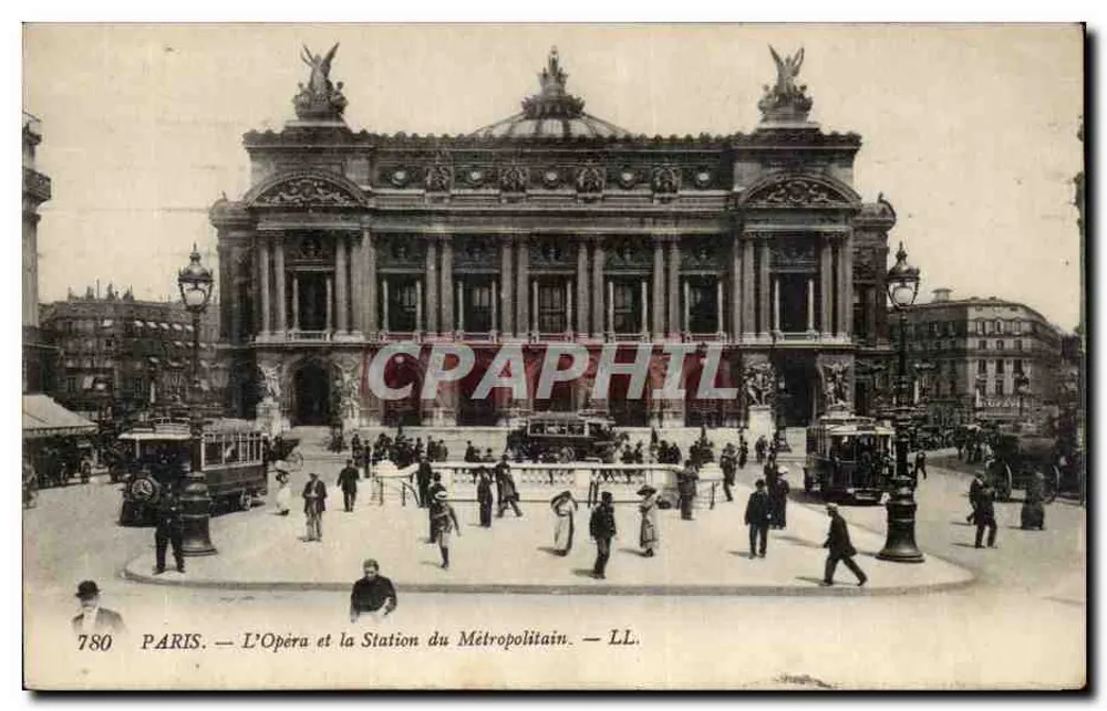 PARIS — L'Opéra et la Station du Métropolitain — LL. n° 780 - Recto