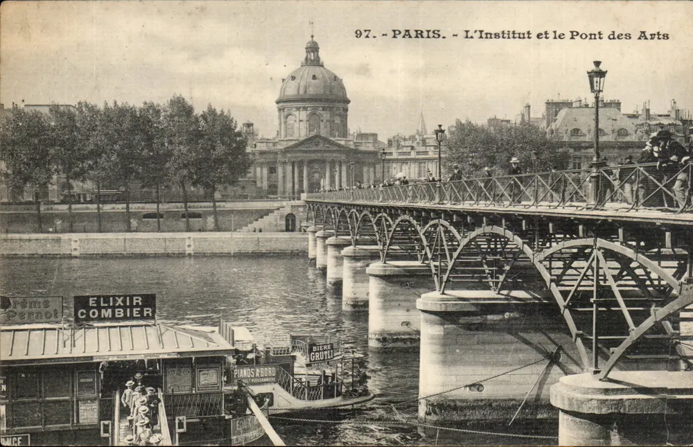 Paryż — Instytut i Most Sztuki — Wydawca nieznany, nr serii 97 - Awers