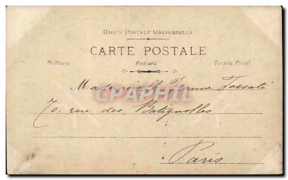 Olympia — S.I.P. — G. Gallois, Paris - Rückseite