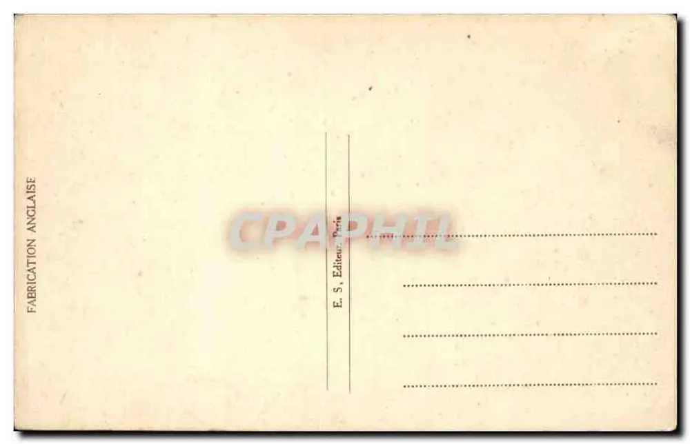 Pastorale Szene mit Kühen, die einen Fluss überqueren — Malerei von P. Emmer-Krene — Verlag E. S. Paris - Rückseite