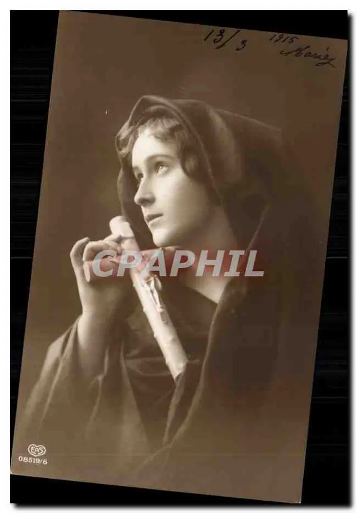 Marie — religiöse Frau in Gebet — ERS, Nr. 08519/6 - Vorderseite