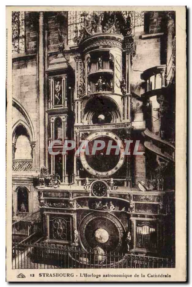Strasbourg - Ansicht der astronomischen Uhr der Kathedrale — Ausgabe n°12 - Vorderseite