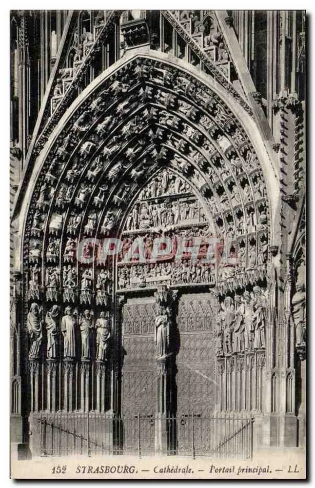 Estrasburgo — Catedral — Portal principal — LL — n° 152 - Frente
