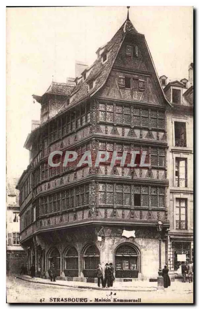 Strasbourg - Maison Kammerzell — editor Célestin Ancien des Arts Photographiques, Strasbourg - Frente