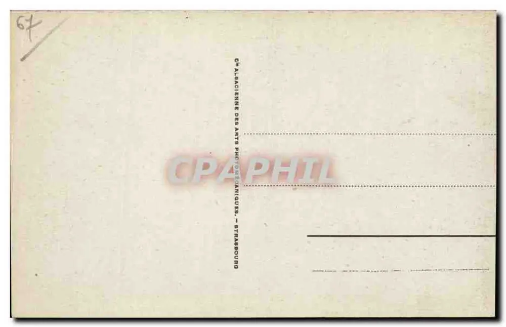 Strasbourg - Maison Kammerzell — editor Célestin Ancien des Arts Photographiques, Strasbourg - Verso