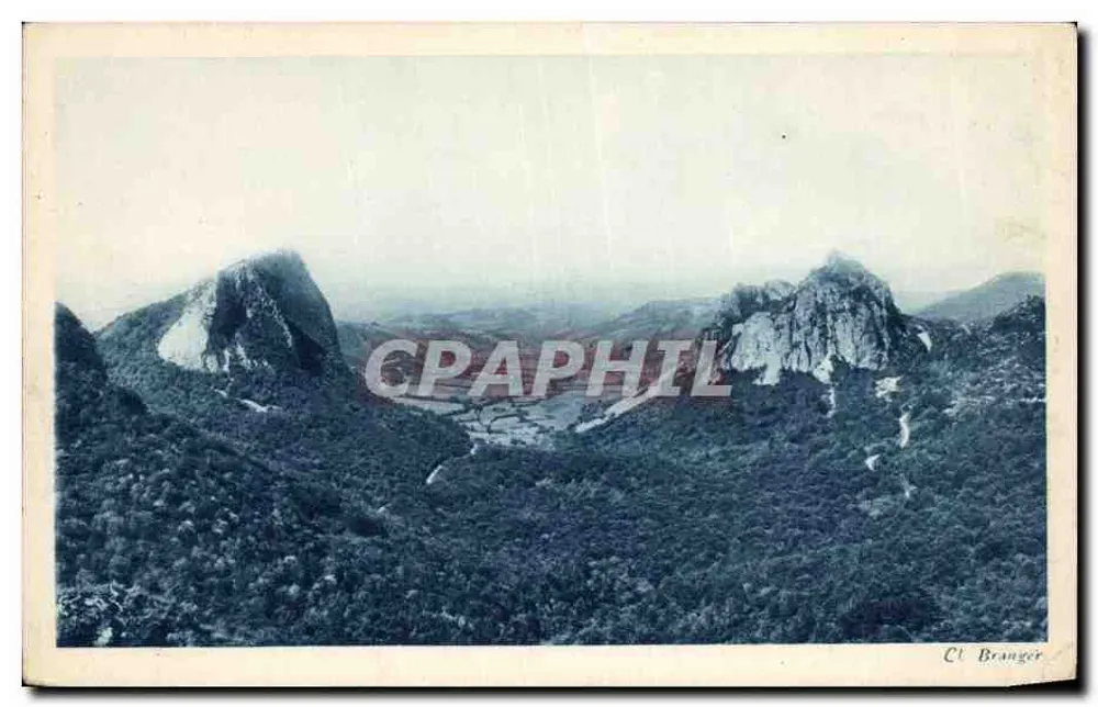 Roches Tuilière und Sanadoire — Auvergne — Cl. Branger - Vorderseite