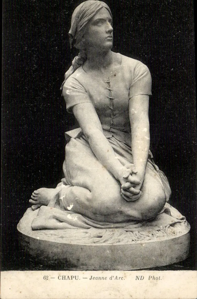 Joana d'Arc — estátua de Chapu — ND Phot. - Frente
