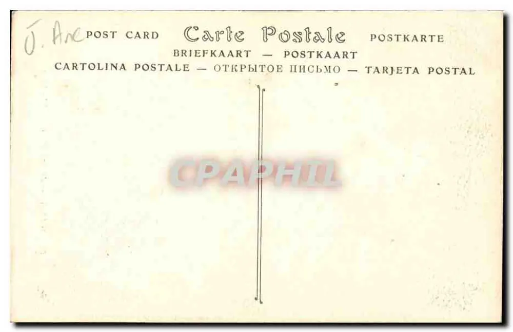 Joana d'Arc — estátua de Chapu — ND Phot. - Verso