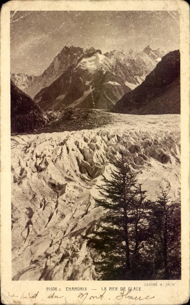 Chamonix — Morze lodowe — Cliché A. Jaun - Awers