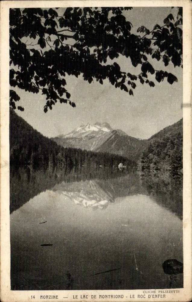Morzine — See Montriond — Der Felsen des Teufels — Cliché Pelizzetti - Vorderseite