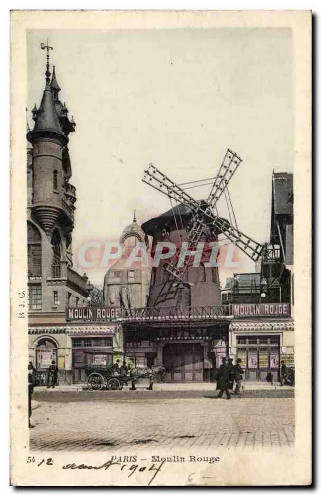 Paris — Moulin Rouge — Ed. Photo-Colore, n° 54 - Frente